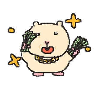 Telegram sticker ⭐ 우당탕탕 햄쓱이 @moe_sticker_bot