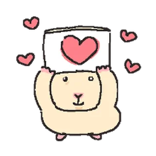 Telegram sticker ⭐ 우당탕탕 햄쓱이 @moe_sticker_bot