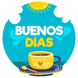 Telegram sticker ☕️ Saludos Random By Vane ♾