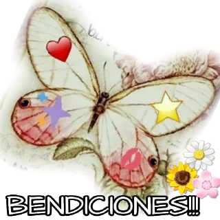 Telegram sticker 🦋 Saludos Random By Vane ♾