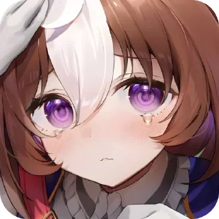 Telegram sticker 😢 Meisho Doto @umamusume_stickers