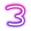 Video sticker 🔠 neon letters 6 of ...