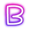 Video sticker 🔠 neon letters 6 of ...