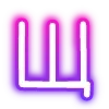 Sticker 🔠 neon letters 6 of 8 @cute_enot_art