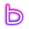 Sticker 🔠 neon letters 6 of 8 @cute_enot_art