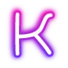 Sticker 🔠 neon letters 6 of 8 @cute_enot_art