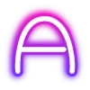 Sticker 🔠 neon letters 6 of ...