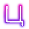 Sticker 🔠 neon letters 6 of 8 @cute_enot_art