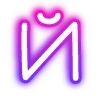 Sticker 🔠 neon letters 6 of 8 @cute_enot_art