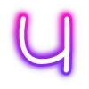 Sticker 🔠 neon letters 6 of 8 @cute_enot_art