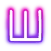 Sticker 🔠 neon letters 6 of 8 @cute_enot_art