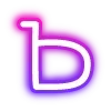 Sticker 🔠 neon letters 6 of 8 @cute_enot_art