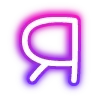 Sticker 🔠 neon letters 6 of 8 @cute_enot_art