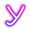 Sticker 🔠 neon letters 6 of 8 @cute_enot_art