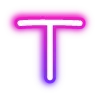 Sticker 🔠 neon letters 6 of 8 @cute_enot_art