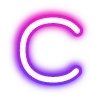 Sticker 🔠 neon letters 6 of 8 @cute_enot_art