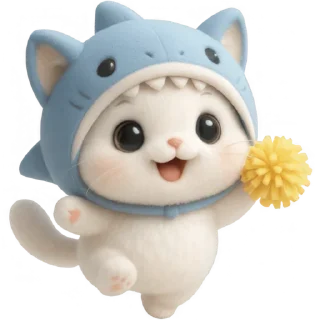 Telegram sticker ✊ Пушистый Акулёнок @Nyasticks