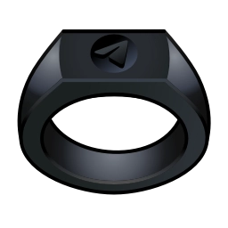 Sticker 💍 Black Emoji @TgEmodziBot