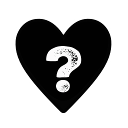 Sticker ❓ Black Emoji @TgEmodziBot