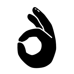 Sticker 👌 Black Emoji @TgEmodziBot