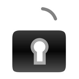 Sticker 🔓 Black Emoji @TgEmodziBot