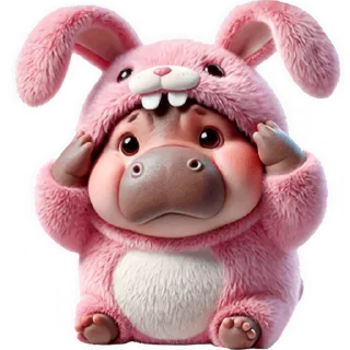 Telegram sticker 🤦‍♀ Бегемотик-кролик 2 @Nyasticks