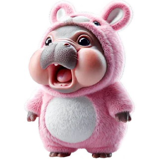 Telegram sticker 😯 Бегемотик-кролик 2 @Nyasticks