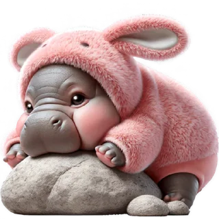 Telegram sticker 🫠 Бегемотик-кролик 2 @Nyasticks
