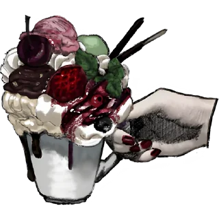 Телеграм стикер 😋 Грустная девочка @nyasticks