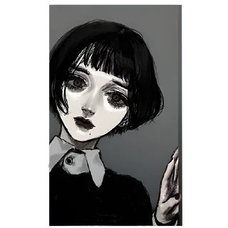 Video sticker ☺ Грустная девочка @nyasticks