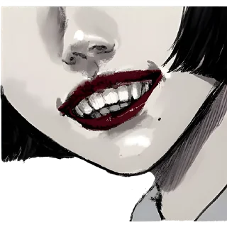 Телеграм стикер 😁 Грустная девочка @nyasticks