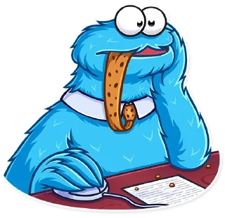 Telegram sticker 👨‍💻 Cookie Monster