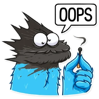 Telegram sticker 🌚 Cookie Monster