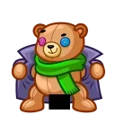 Telegram sticker 👯 Scarf Ace