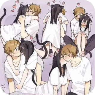 Video sticker 👄 Russian life with anime girls