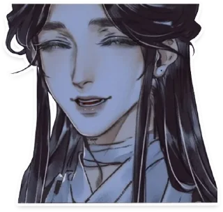Telegram stiker 😊 Tiān Guān Cì Fú (2) by Kou
