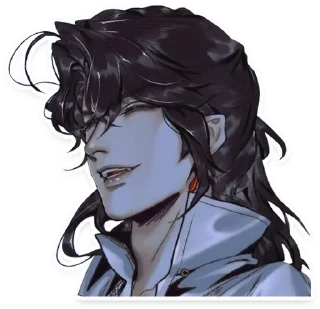 Telegram stiker 😄 Tiān Guān Cì Fú (2) by Kou