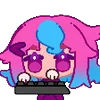Video sticker 🌟 розовая ч�...
