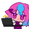 Video sticker 🌟 розовая ч�...