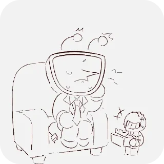 Telegram sticker 😢 Mr ant Tenna :D