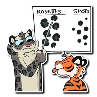 Sticker 😠 Snow Leopard (round 2!)