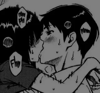 Телеграм стикер 🖤 Manga
