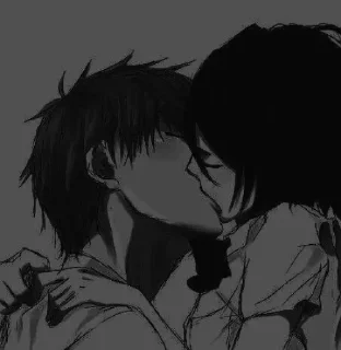 Телеграм стикер 🖤 Manga