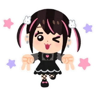Sticker ✌️ jirai chan  ♡  @ririmoji
by irasutoya (LINE)