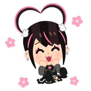 Video sticker ☺️ jirai chan  ♡  @ririmoji
by irasutoya (LINE)
