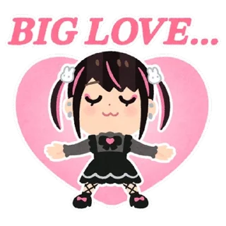 Telegram sticker 🩷 jirai chan  ♡  @ririmoji
by irasutoya (LINE)