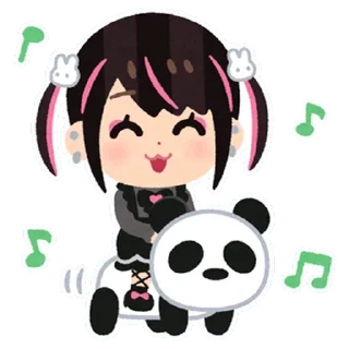 Telegram sticker 🐼 jirai chan  ♡  @ririmoji
by irasutoya (LINE)