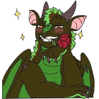 Telegram sticker 🌹 Lit the Dragon Vol2