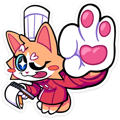 Telegram sticker 👌 Гастрономяу без текста @stickers_vk