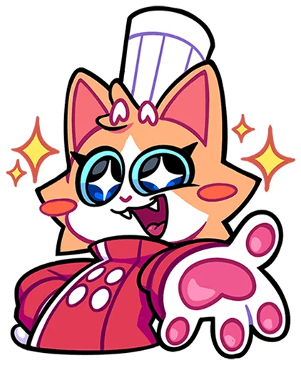 Sticker 👋 Гастрономяу без текста @stickers_vk